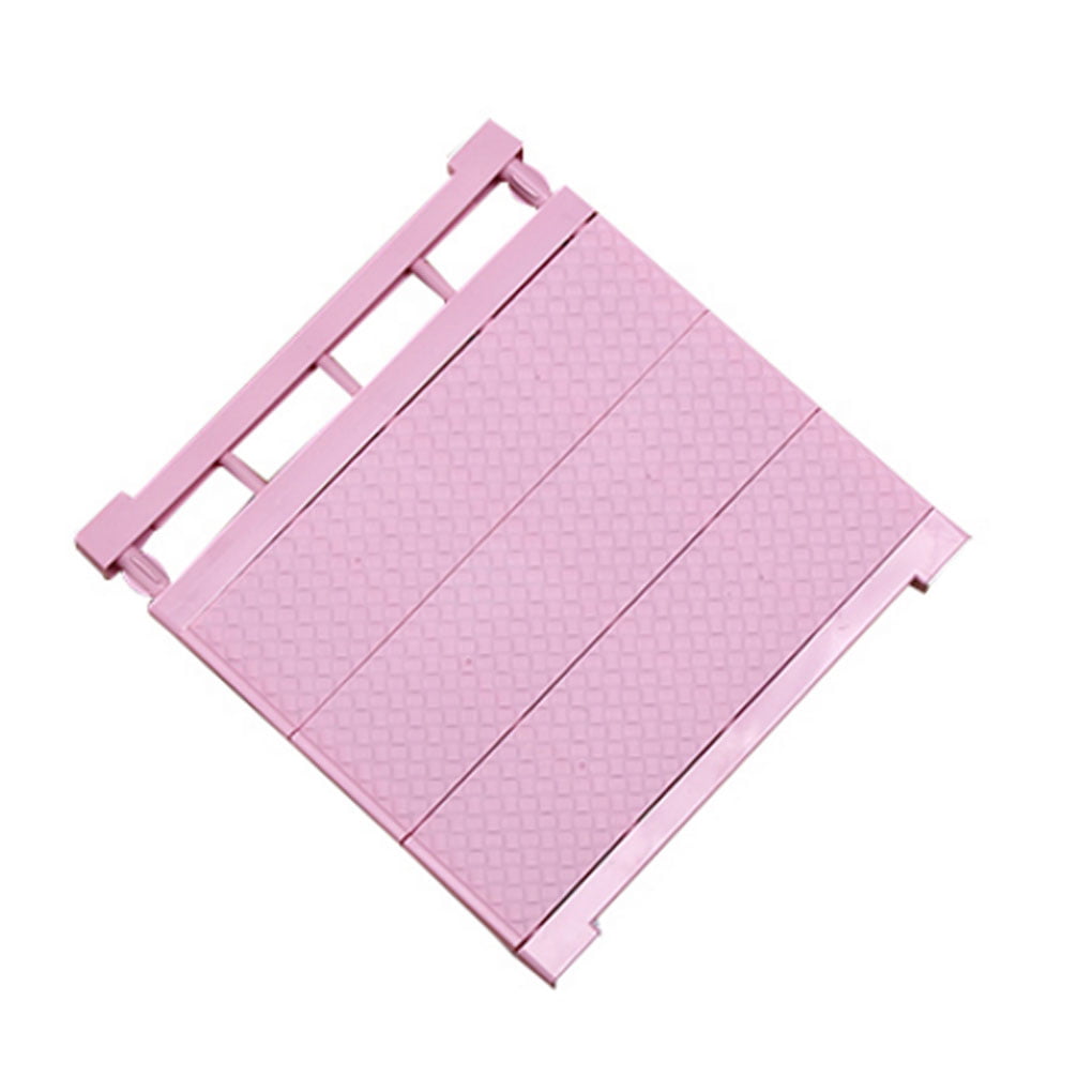 Tension Shelf Closet Storage Rack Adjustable Organizer Shelf Pink 30-40cm 