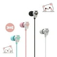 thumbnail image 2 of GJX Wired Earbuds with Microphone, Cute Cat Noise Isolating in-Ear Earphones, 3.5mm Jack Heavy Bass Stereo Wired Headphones Compatible with Smartphones, Tablets, 2 of 4