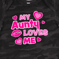 thumbnail image 4 of Inktastic My Aunty Loves Me with Hearts and Kiss Boys or Girls Baby Bodysuit, 4 of 5
