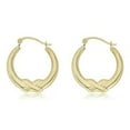 thumbnail image 6 of AVORA 14K Yellow Gold 20mm Infinity Hoop Earrings, 6 of 6