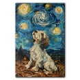 thumbnail image 3 of Petit Basset Griffon Vendeen Dog Starry Night Canvas Wall Art Prints, Dog Art Canvas Painting Poster,Pet Canvas Painting Puppy Artwork 8x12 inches, 3 of 6