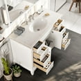 thumbnail image 5 of Eviva Elite Stamford 42" White Bathroom Vanity w/ Double Ogee Edge White Carrara Quartz Top and Undermount Sink, 5 of 8