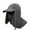 Dark Gray, variant on Fishing Hat Sunshade UV Protection Removable Ear Flap Neck Hat Outdoor