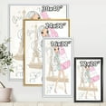 thumbnail image 4 of Designart 'Young Woman With Shopping Boxes In Paris' Shabby Chic Framed Canvas Wall Art Print, 4 of 5