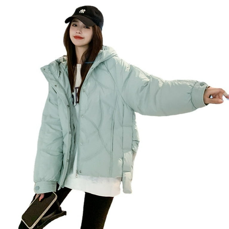 DanceeMangoo Warm Thicken Parkas New Coat Women Winter Clothes Women Slim  Mid-length Black Jacket Korean Hooded Fashion Jackets Zm2559 