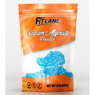Sodium Alginate Powder 4 oz, Pure Food Grade Bulk Powder for Thickening,  Premium Molecular Gastronomy Ingredient - Non-GMO and Vegan - by Fit Lane  Nutrition 