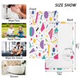 thumbnail image 6 of Yayeee 2 Pack Hand Towels for Bathroom 100% Cotton 16" x 28" Soft Absorbent Kitchen Towel, Retro Round, 6 of 7