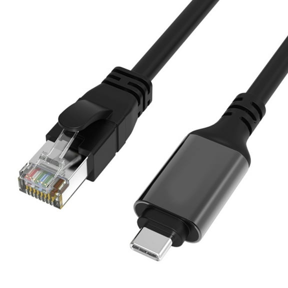 USB Type C to RJ45 Gigabit Ethernet Converters Cable 1000Mbps Transfer Speed Cable Easy Connectivitys for Devices