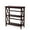 Dark Brown, variant on GVN 3-Tier Wooden Multi-Functional X-Design Etagere Storage Bookshelf-Black, Storage Shelves for Bedroom,Living Room, Home Office, Bedroom, Balcony