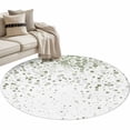 thumbnail image 2 of Green Polka Dot Round Area Rugs 3 ft, Watercolor Green Gradient Washable Small Area Rug with Non-Slip Sturdy Edge Binding Round Front Door Mat Floor Carpet for Entryway, 2 of 9