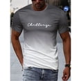 thumbnail image 3 of Vintage Men‘s T-shirts 3D Gradient Print Short-sleeve Tops Summer Casual Street Hip Pop T Shirt Fashion Oversized Loose Clothing, 3 of 7