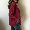 thumbnail image 5 of NominalSnug Button down Shirts for Women Long Sleeve Shirts Collared Dressy Casual Blouses Loose Fit Fall Tops, 5 of 8