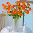 thumbnail image 2 of Xiao Hua 6 flores artificiales de amapola de maíz, flores falsas, flores artificiales para decoración de bodas, 2 of 5