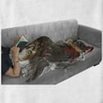 thumbnail image 6 of Modern Soft Flannel Fleece Throw Blanket, Street Musician Man Singing Playing Guitar Show Performance Grunge Urban Artwork, Cozy Plush for Indoor and Outdoor Use, 50" x 70", Multicolor, by Ambesonne, 6 of 6