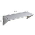 thumbnail image 5 of NSF 60in.x12in. Stainless Steel Shelf, Wall Mounted Floating Shelving 500 lbs Load Commercial Shelves, 5 of 8