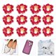 thumbnail image 2 of 12 Uds. Adornos para ropa, decoración de perlas de imitación, botón de ropa con parte posterior plana para DIY, bolsa de ropa, pinza para el pelo, peonía pequeña/108g, 2 of 12