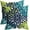Green Navy Blue Teal, variant on Orange Yellow Borwn Pillow Covers 20X20 Inch Dahlia Floral Geometric Decorative Pillow Cases Set of 2 Fall Flower Geometry Thanksgiving Autumn Throw Pillows Home Decor For Sofa Bedroom Living Room