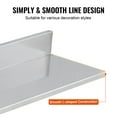 thumbnail image 4 of BENTISM 2PCS 30" x 8.6" Wall Mounted Stainless Steel Shelf,44 lbs Load Capacity Wall Mount Floating Shelving for Restaurant, Kitchen, Bar, Home, and Hotel, 4 of 9