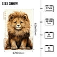 thumbnail image 3 of Lion Leaves Browm Ring Binder Notebook Journey Note Diary College Ruled Spiral Notebook Study Loose Leaf Paper A5 60 Pages, 3 of 8