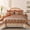 Burnt Orange-California King, variant on Burnt Orange Queen Size Boho Striped 7 Piece Complete Bedding Set