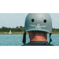 thumbnail image 2 of Triple Eight Sweatsaver Halo Water Helmet for Wakeboarding and Waterskiing, Carbon Rubber, X-Large, 2 of 5