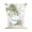 Green, variant on Pink Floral Art Tie Up Curtains for Small Windows,Adjustable Rod Pocket Valance 45 Inch Short, Watercolor Botanical Spring Flowers Window Treatment Balloon Roman Blind Shade, 34" x 45"