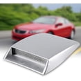 thumbnail image 2 of HUGFEGWE Universal Car Decorative Air Flow Intake Scoop,Bonnet Vent Sticker Cover Hood(Sliver) CJB91-46192, 2 of 9