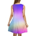 thumbnail image 4 of Amzcrzy Womens Casual Summer Dress Sleveless Scoop Neck Tank Dress Tie Dye Loose Flowy Beach Dress with Pockets Midi Sundress S-2XL, 4 of 4