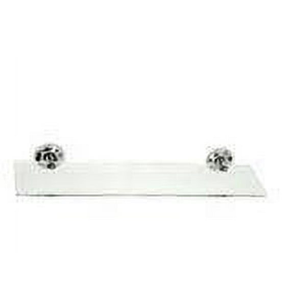Elements Of Design EBA319PB 20" Wall Mounted Glass Shelf From The Petosky Collection -