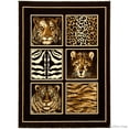 thumbnail image 4 of Allstar Black High Density Double Shot Drop-Stitch Carving Exotic Animal Skin and Nature. Safari Woven Area Rug (3' 9" x 5' 1"), 4 of 5