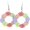 C, variant on Easter Egg Flower Shaped Drop Dangle Earrings for Women Jewelry Acrylic Colorful Handmade for Party Decoration Lightweight Holiday Happy Easter