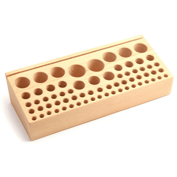 Tool Rack 68 Hole Manual DIY Beech Wood Tool Table Storage Rack Printing Tool Rack Storage Tool Box