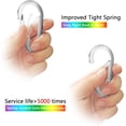 thumbnail image 3 of Czcpp-3 .2 Pouces Mousqueton en Aluminium Clips D Ring, Crochet à Ressort Caribéen avec Porte-Clés pour Camping, Randonnée, Gym & Équipement Extérieur, Ensemble de 10, 3 of 4
