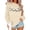 Beige [Halloween Shirts for Women Clearance Sales], variant on WEIWEN Halloween Sweaters for Women Funny Ghost Cats Posing Pet Lovers Crewneck Sweatshirts Dressy Casual Long Sleeve Shirts Womens Fall Fashion Clothing Coffee, S