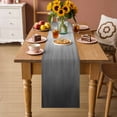 thumbnail image 2 of Grey Ombre Table Runner - 60 Inch Long Contemporary Gradient Abstract Art Cotton and Linen Blended Dress Scarves Farmhouse Table Runner for Kitchen Dining, Coffee Table, 13" x 60", 2 of 8