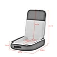 thumbnail image 7 of Loungie Daron Foldable & Portable Mesh Floor Chair, Grey, 7 of 7