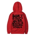 thumbnail image 5 of Vividxx Hoodies For Girls Long Sleeve Soft Sweatshirt Letter Print Kids Cute Pullovers Top Fashion Casual Hoodie For Fall Winter Clothes 12-13 Years, 5 of 5