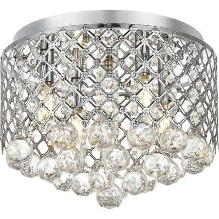 Elegant Lighting Ld5010f13c 9 4 X 13 5 In Tully Light Chrome Elegant Lighting Ld5010f13c 9 4 X 13 5