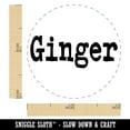thumbnail image 2 of Ginger Herb Fun Text Self-Inking Rubber Stamp Ink Stamper - Orange Ink - Mini 1/2 Inch, 2 of 7