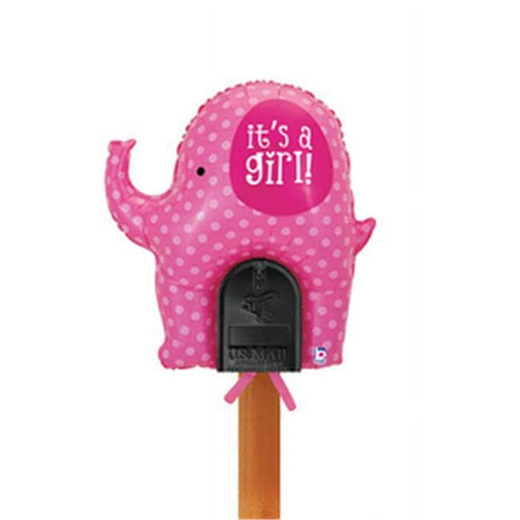 Burton & Burton It's A Girl 31" Elephant Mailbox Balloon