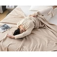 thumbnail image 3 of Blanket King Size Cozy Soft Lightweight Cotton Blanket, All Season Breathable Blanket Throw for Couch Bed 59x78 In, 3 of 4