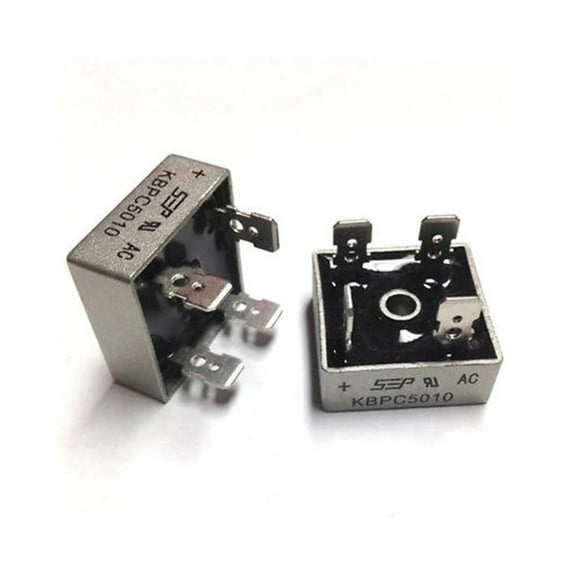 2 Pcs KBPC5010 1000V 50A Metal Case Single Phase Diode Bridge Rectifier