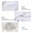 thumbnail image 4 of Haosy 2 Pack Kitchen Wash Cloths with Hanging Loops Absorbent Absorbent Quick Drying Hand Towels, White Bohemian Leaves, 4 of 7