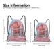 thumbnail image 2 of Fotbe Pastel Pink Beach Cafe Bolsa Mochila con Cordón Estampada, Bolsa de Gimnasio Deportiva, Bolsa Cinch, Bolsa con Cordón para Hombres y Mujeres-Small, 2 of 6