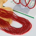 thumbnail image 3 of Collar de abalorios Huskein Red Mardi Gras 33 cm de plástico x120, 3 of 7