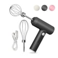 thumbnail image 1 of Egg Beater 20W Electric Handheld Egg Whisk Kitchen Rechargeable Cream Blender Mixer, Gray, 1 of 8