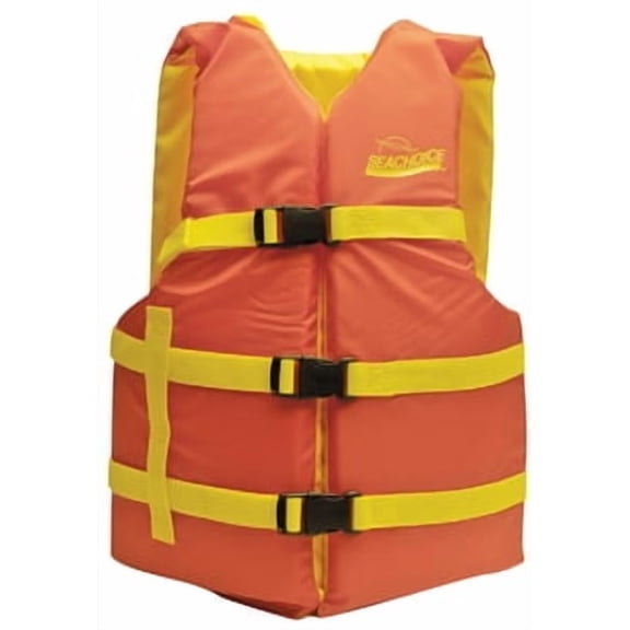 Seachoice 86230 Deluxe General Purpose Life Vest Orange/Yellow, Adult Universal