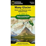 National Geographic Maps: Trails Illustrated: Many Glacier: Glacier and Waterton Lakes National Parks - Folded Map