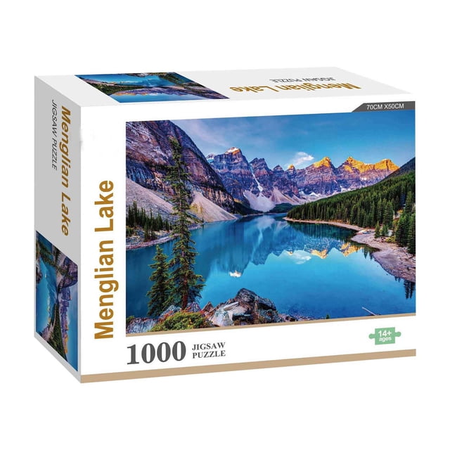 Weloille 1000 Piece Jigsaw Puzzle, Thickened Cardboard Precision Cut Pieces, Vivid Printing Colorfast Pattern Toy, Intellectual Stress Relief Puzzle for Adult Home Leisure Activity