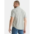 thumbnail image 3 of George Men's & Big Men's Classic Fit Short Sleeve Button-Up Poplin Shirt, Sizes S-3XL, 3 of 5